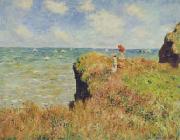 Walk on the Cliff at Pourville Claude Monet